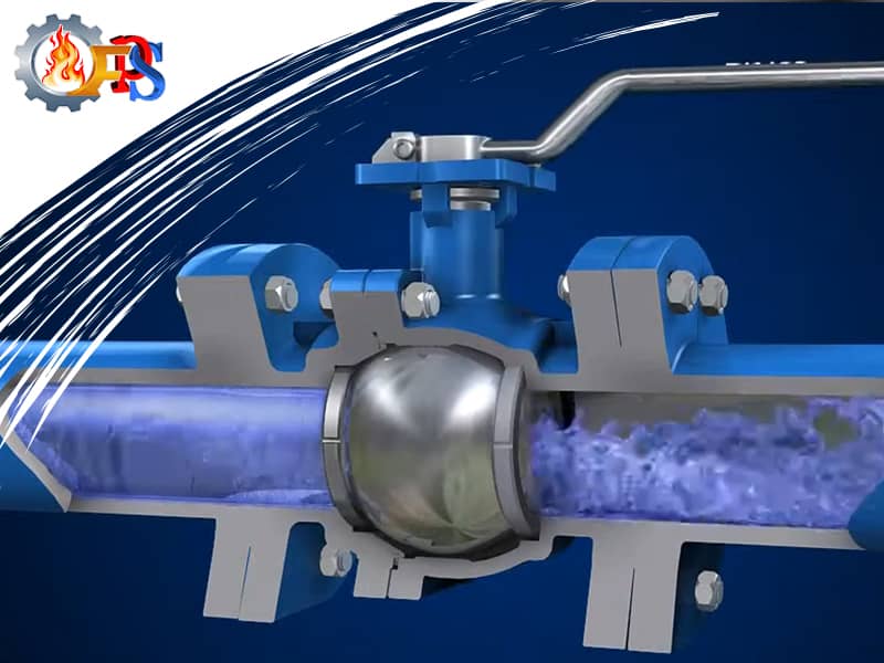 انیمیشن بررسی ball valve