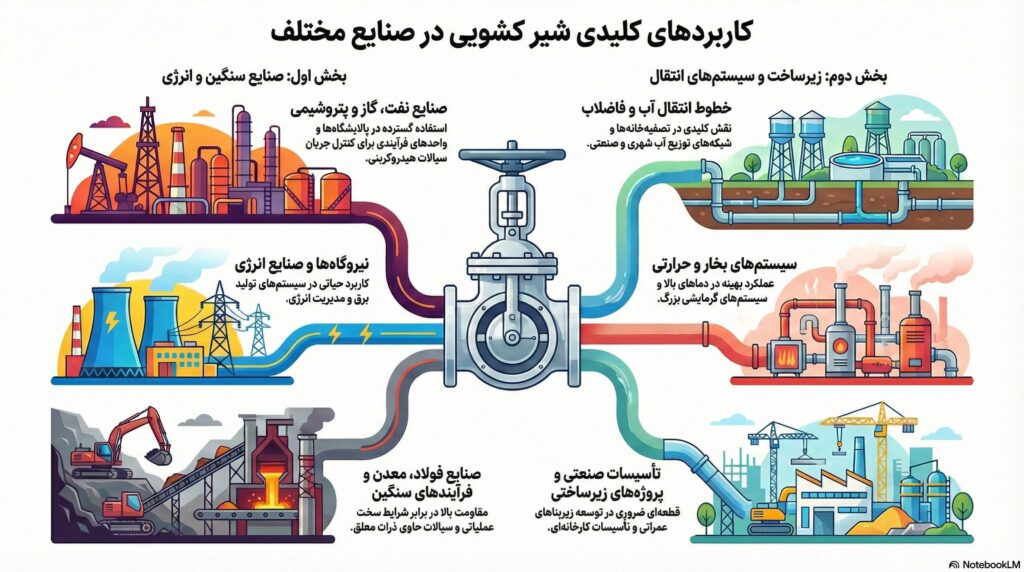 انواع شیر کشویی